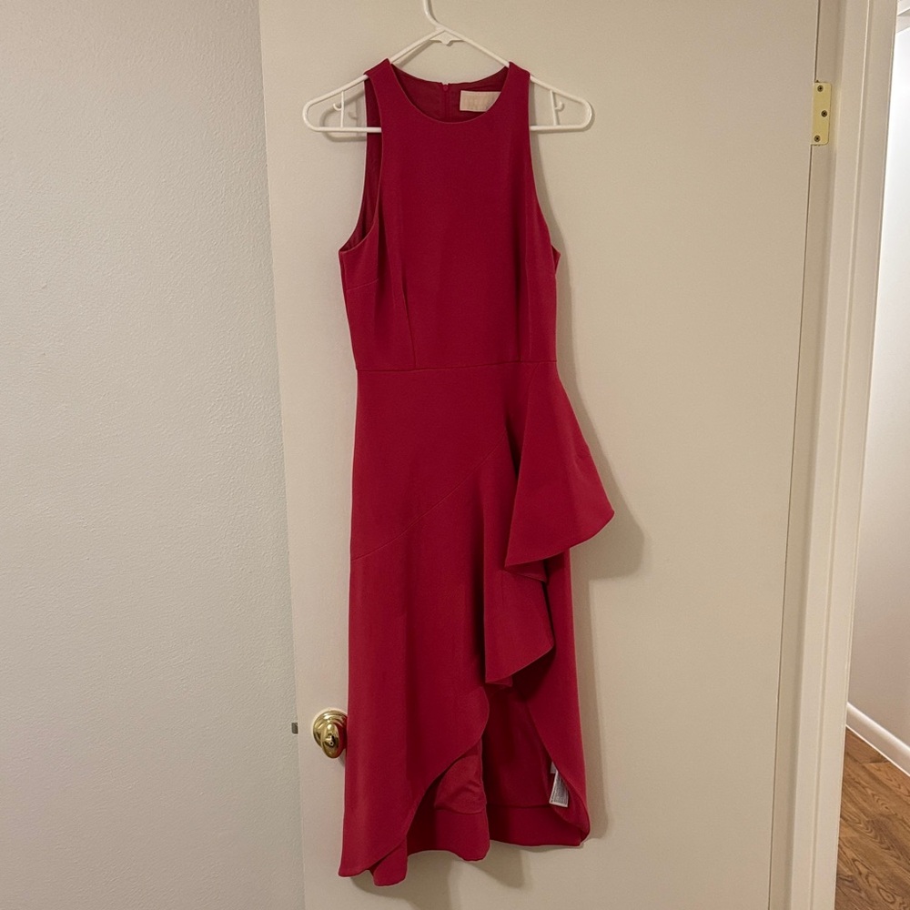 KEEPSAKE the Label High Low Dress in Magenta